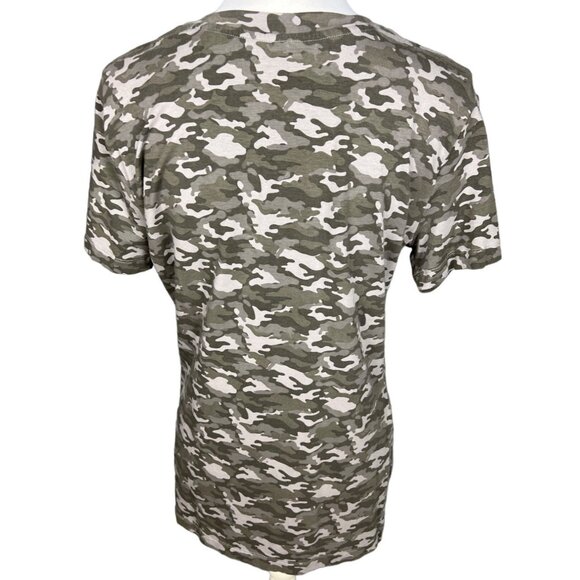 Fabletic Amy Short Sleeve Top Crew Neck Camo Shirt Size XS - Picture 2 of 7